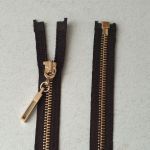 Блискавка металева №2 60 см Чорний-Золото