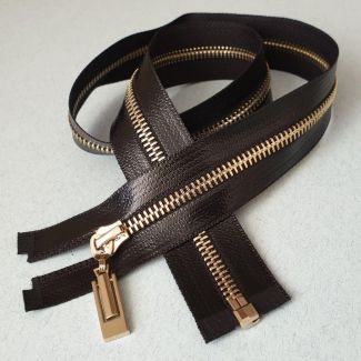 Блискавка металева з глянсовою накаткою 70 см №3 Чорний Блискавка металева з глянсовою накаткою 70 см №3 Чорний