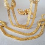 Металевий декор пришивний Золото довжина  42 см