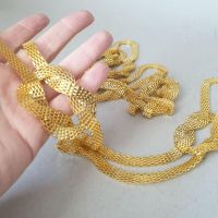 Металевий декор пришивний Золото довжина  42 см