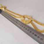 Металевий декор пришивний Золото довжина  42 см