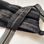 Резинка декоративна "Stripe" 4 см (1093_01) Чорний