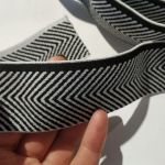 Резинка "Ялинка" 4 см (1076_01) Чорно-білий