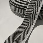 Резинка "Ялинка" 4 см (1076_01) Чорно-білий