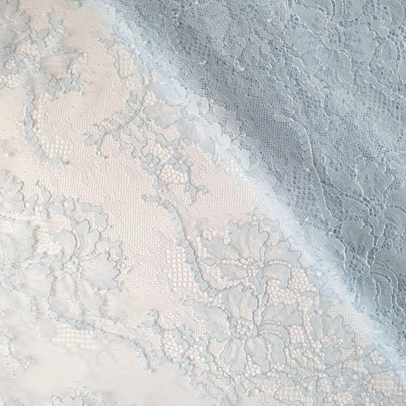 Мереживна тканина "Шантільї без краю" 225_13 Блакитний Мереживна тканина "Шантільї без краю" 225_13 Блакитний