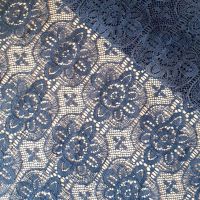 Мереживна тканина "Гібіскус" (30433_14) Синій