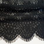 Мереживна тканина "Desire" з кордовою ниткою 3286_01 Чорний