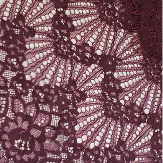 Мереживна тканина "Desire" з кордовою ниткою 3286_09 Марсала