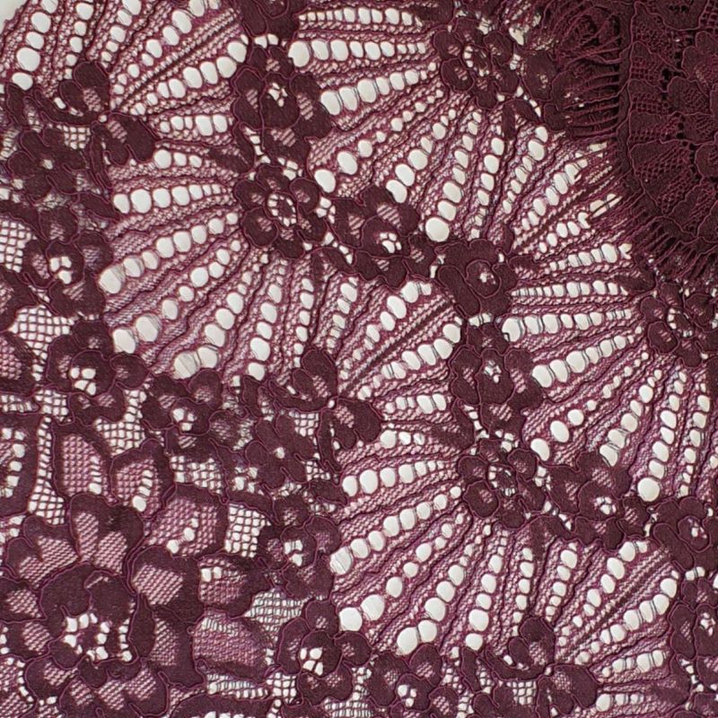 Мереживна тканина "Desire" з кордовою ниткою 3286_09 Марсала Мереживна тканина "Desire" з кордовою ниткою 3286_09 Марсала