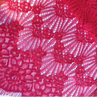 Мереживна тканина "Desire" з кордовою ниткою 3286_10 Червоний