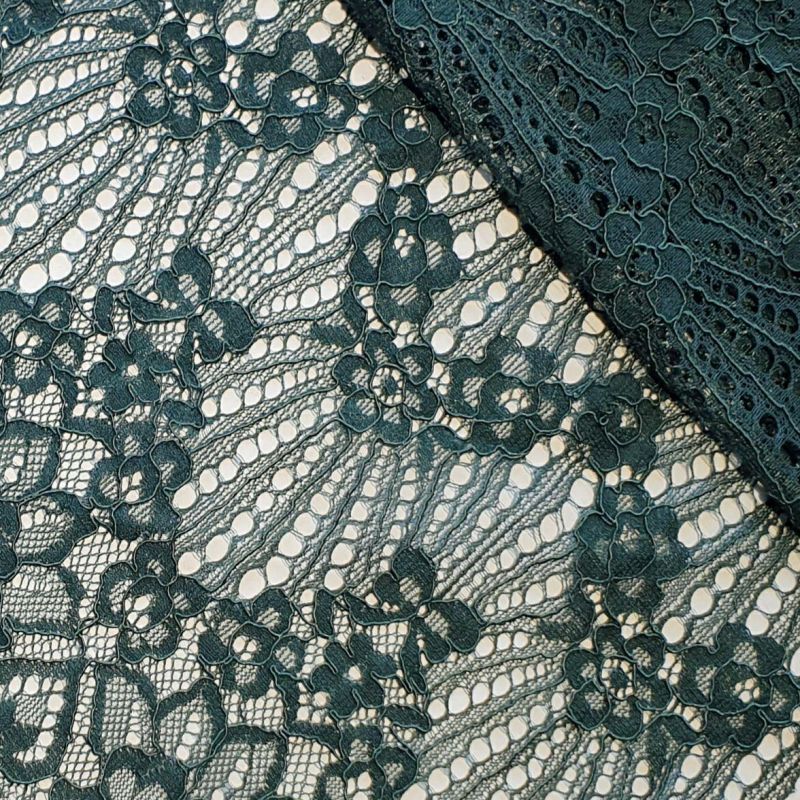 Мереживна тканина "Desire" з кордовою ниткою 3286_12 Смарагд
