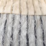 Мереживна тканина "Grace" з креповими смугами 910_04 Кремовий