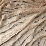 Мереживна тканина "Grace" з креповими смугами 910_06 Пудра