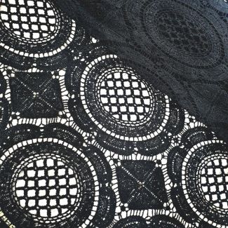 Макраме полотно "Frisette" 01 Чорний