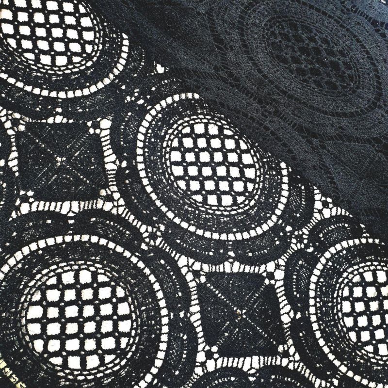 Макраме полотно "Frisette" 01 Чорний