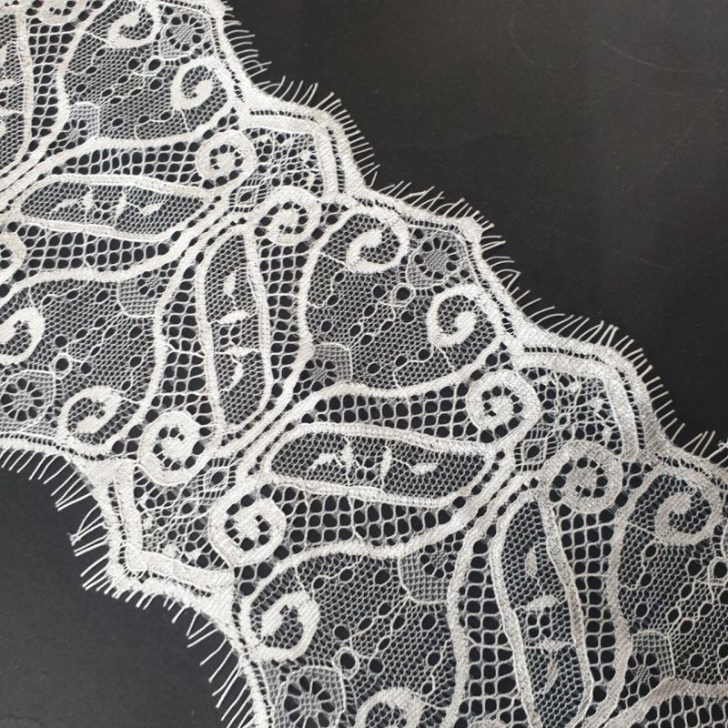 Мереживо французьке 12 см 6008_02 Білий Мереживо французьке 12 см 6008_02 Білий