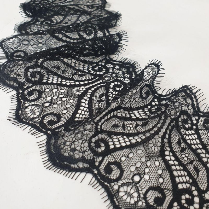 Мереживо французьке 12 см 6008_01 Чорний