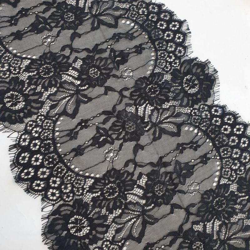 Мереживо французьке 25 см 9067_01 Чорний Мереживо французьке 25 см 9067_01 Чорний