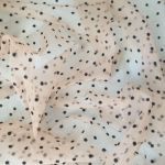 Сітка "Горох" з флоковим напиленням (02_05) Бежевий