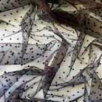 Сітка "Горох" з флоковим напиленням 02_01 Чорний