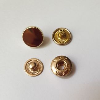 Кнопка пробивная 10мм Золото