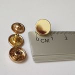 Кнопка пробивная 10мм Золото