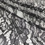 Мереживна тканина "IRMA" з кордовою ниткою 70054_01 Чорний