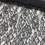 Мереживна тканина "IRMA" з кордовою ниткою (70054_01) Чорний Мереживна тканина "IRMA" з кордовою ниткою (70054_01) Чорний