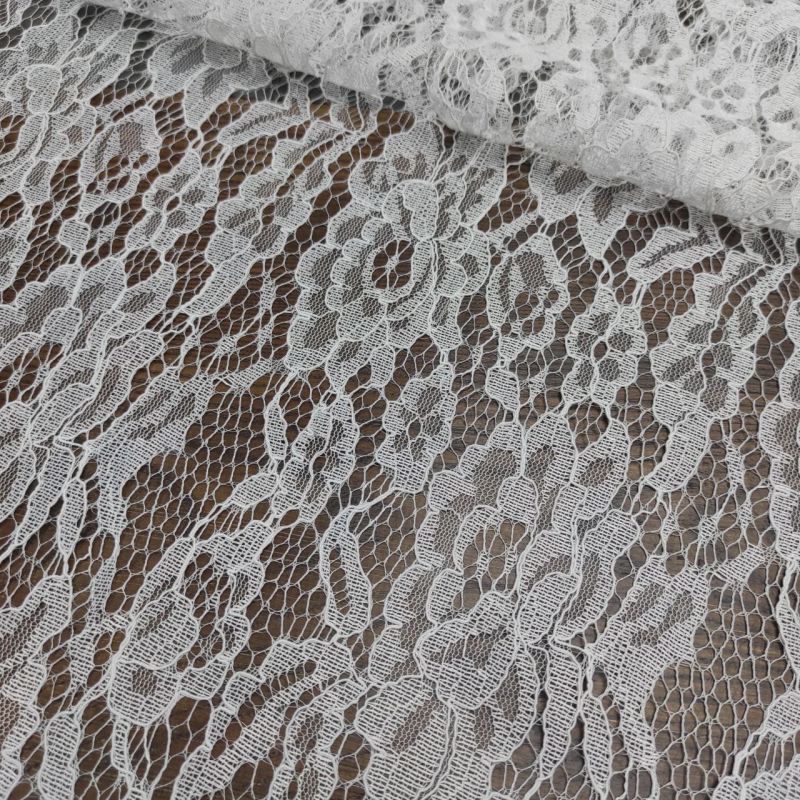Мереживна тканина "IRMA" з кордовою ниткою 70054_02 Білий Мереживна тканина "IRMA" з кордовою ниткою 70054_02 Білий