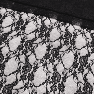 Гіпюр стрейч "Sunset" (JX138_01) Чорний