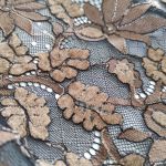 Мереживна тканина з велюром "Cinnamon" (3127_01/04), чорний Мереживна тканина з велюром "Cinnamon" (3127_01/04), чорний