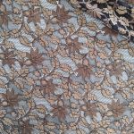 Мереживна тканина з велюром "Cinnamon" (3127_01/04), чорний Мереживна тканина з велюром "Cinnamon" (3127_01/04), чорний