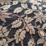 Мереживна тканина з велюром "Cinnamon" (3127_01/04), чорний Мереживна тканина з велюром "Cinnamon" (3127_01/04), чорний