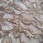 Мереживна тканина з велюром "Cinnamon" (3127_15), латте