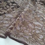 Мереживна тканина з велюром "Cinnamon" (3127_15), латте Мереживна тканина з велюром "Cinnamon" (3127_15), латте