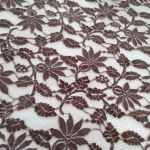 Мереживна тканина з велюром "Cinnamon" (3127_16), шоколад Мереживна тканина з велюром "Cinnamon" (3127_16), шоколад