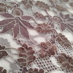 Мереживна тканина з велюром "Cinnamon" (3127_16), шоколад Мереживна тканина з велюром "Cinnamon" (3127_16), шоколад