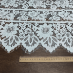 Мереживна тканина "Joli" з натуральною ниткою 1609_02 Білий Мереживна тканина "Joli" з натуральною ниткою 1609_02 Білий