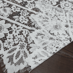 Мереживна тканина "Joli" з натуральною ниткою 1609_02 Білий Мереживна тканина "Joli" з натуральною ниткою 1609_02 Білий