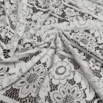 Мереживна тканина "Joli" з натуральною ниткою 1609_02 Білий Мереживна тканина "Joli" з натуральною ниткою 1609_02 Білий