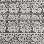 Мереживна тканина "Joli" з натуральною ниткою 1609_02 Білий Мереживна тканина "Joli" з натуральною ниткою 1609_02 Білий