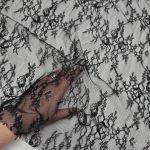 Гіпюр стрейч "Lagoon" (7263_01) Чорний