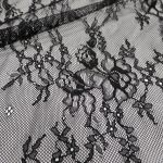 Гіпюр стрейч "Lagoon" (7263_01) Чорний Гіпюр стрейч "Lagoon" (7263_01) Чорний