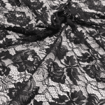 Мереживо кордове "Nora" (6202_01) Чорний