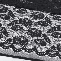 Мереживо кордове "Nora" (6202_01) Чорний Мереживо кордове "Nora" (6202_01) Чорний