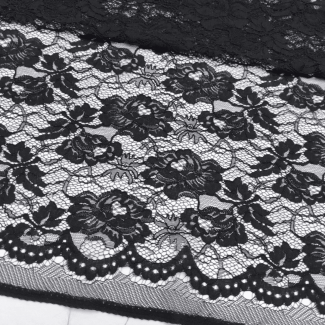 Мереживо кордове "Nora" (6202_01) Чорний