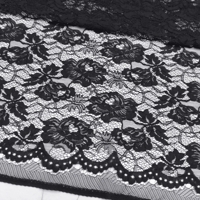 Мереживо кордове "Nora" (6202_01) Чорний