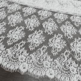 Мереживо шантільї з кордом "KAILA" 78843_02 Білий