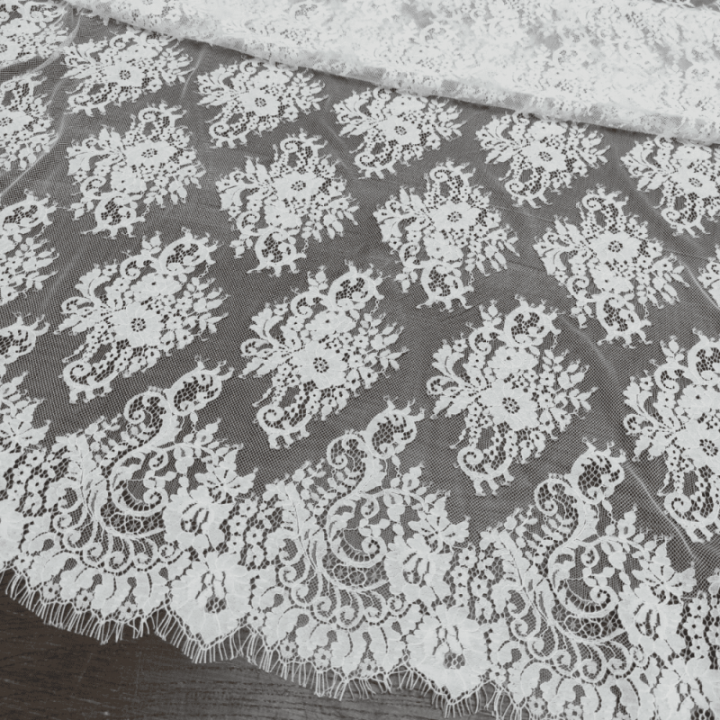 Мереживо шантільї з кордом "KAILA" 78843_02 Білий