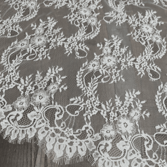 Мереживо "Шантільї" S52_02 Білий